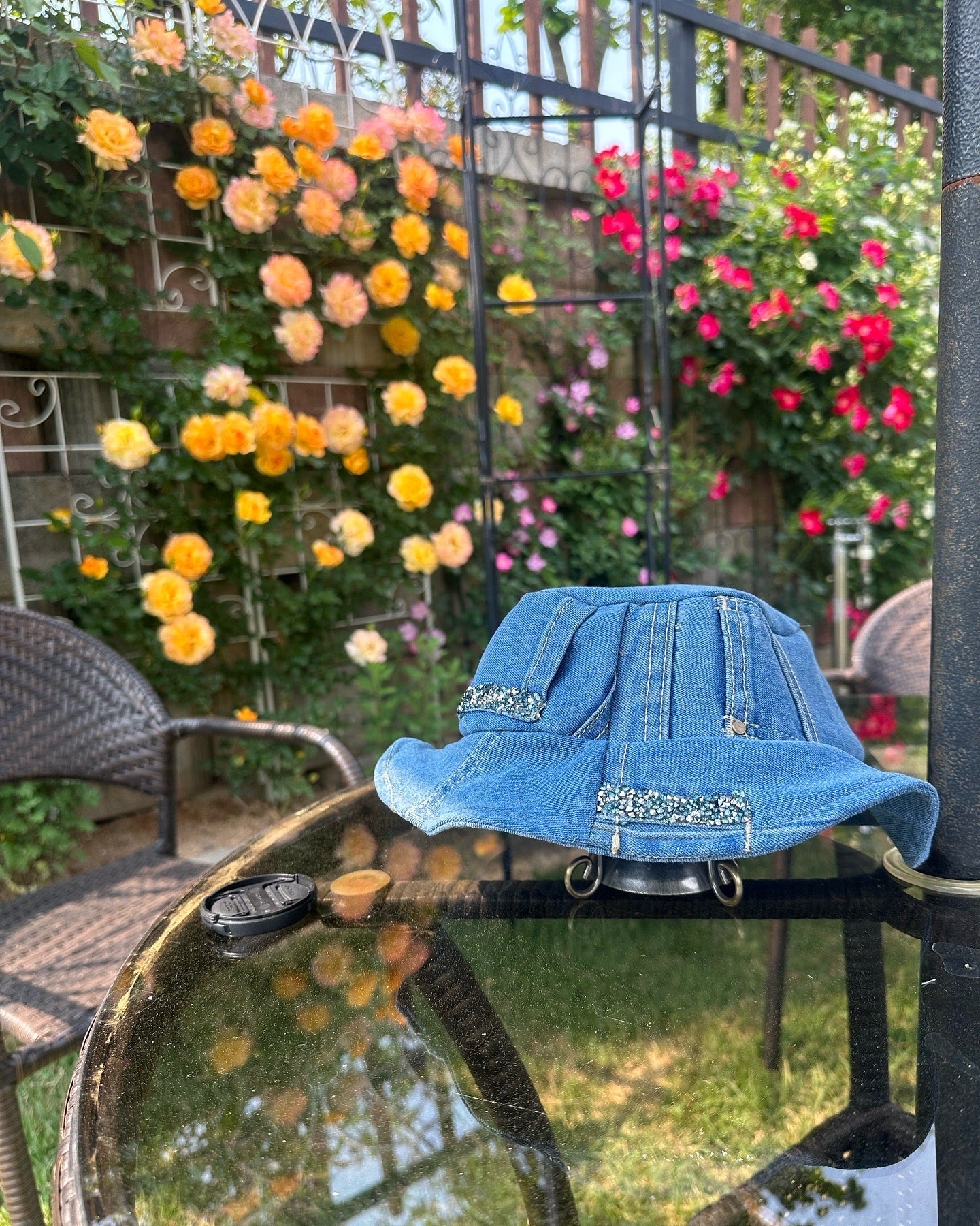 Upcycled Denim Hat