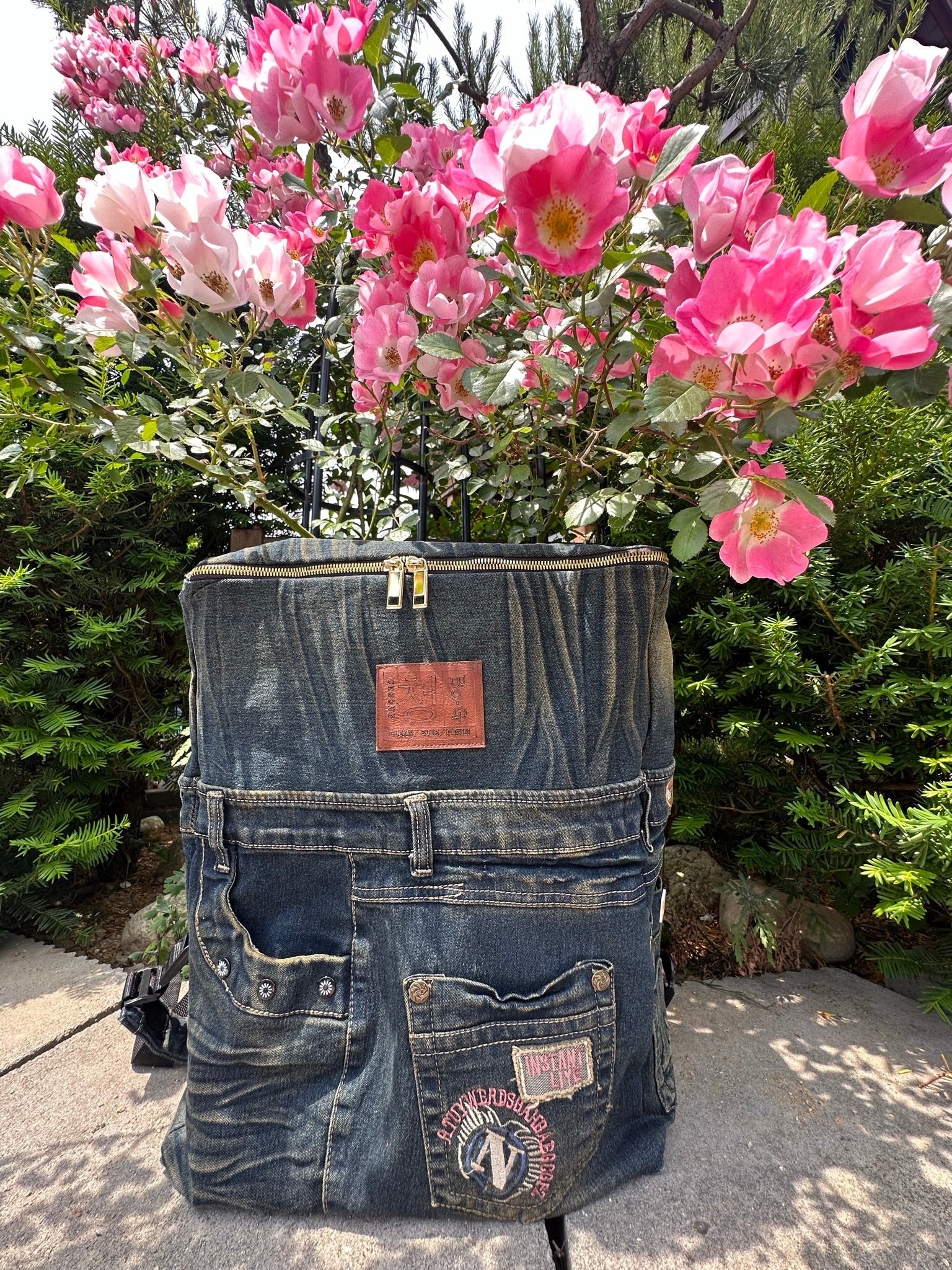 Tracking Denim Backpack