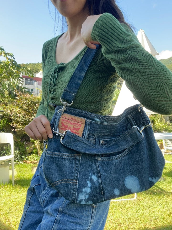 Upcycled Denim Handbag 업사이클 데님 손가방
