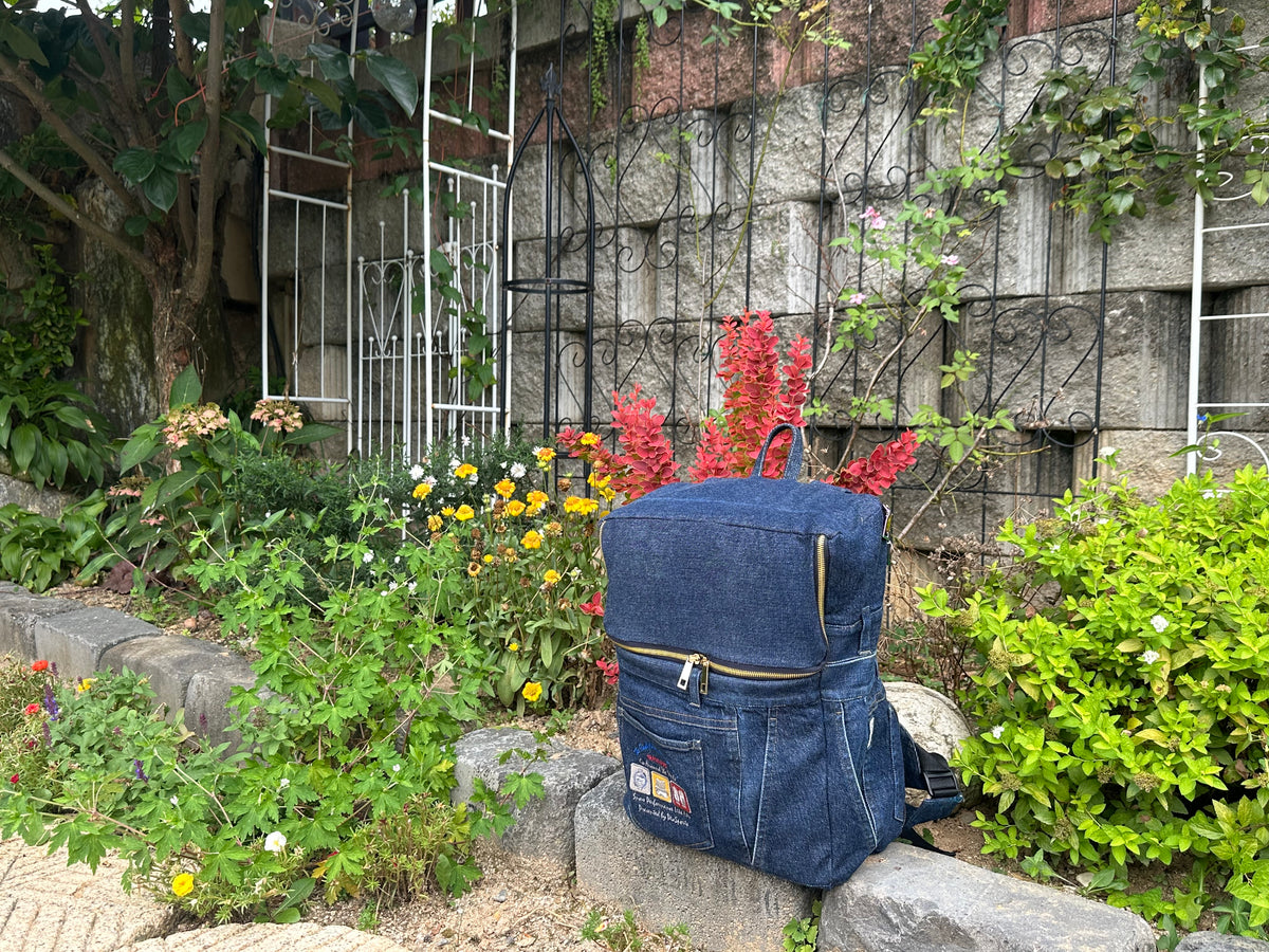 Cheong Ba-G Denim Backpack - Unisex / Cheong Ba-G 데님 백팩 [남녀공용]