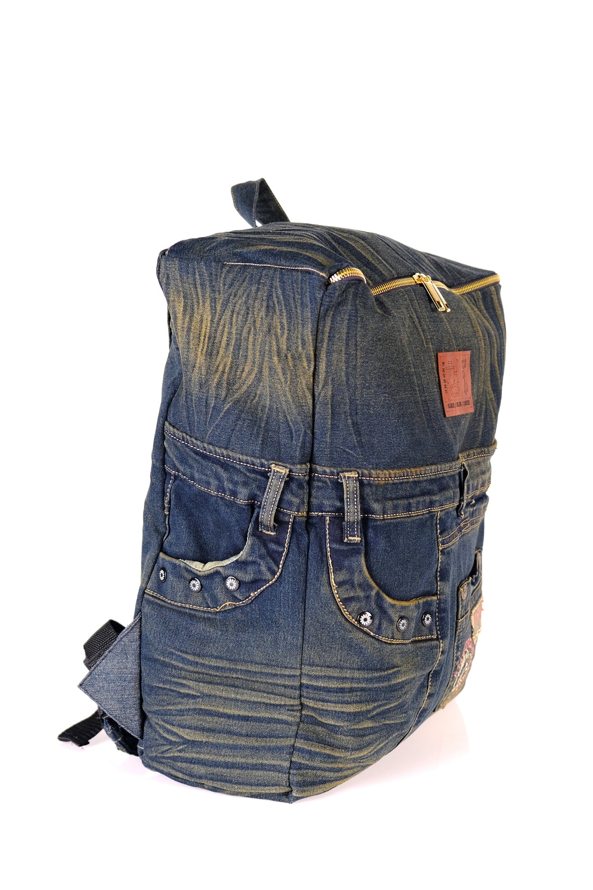 Zealand Upcycled Denim Backpack