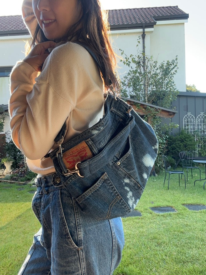 Upcycled Denim Handbag 업사이클 데님 손가방
