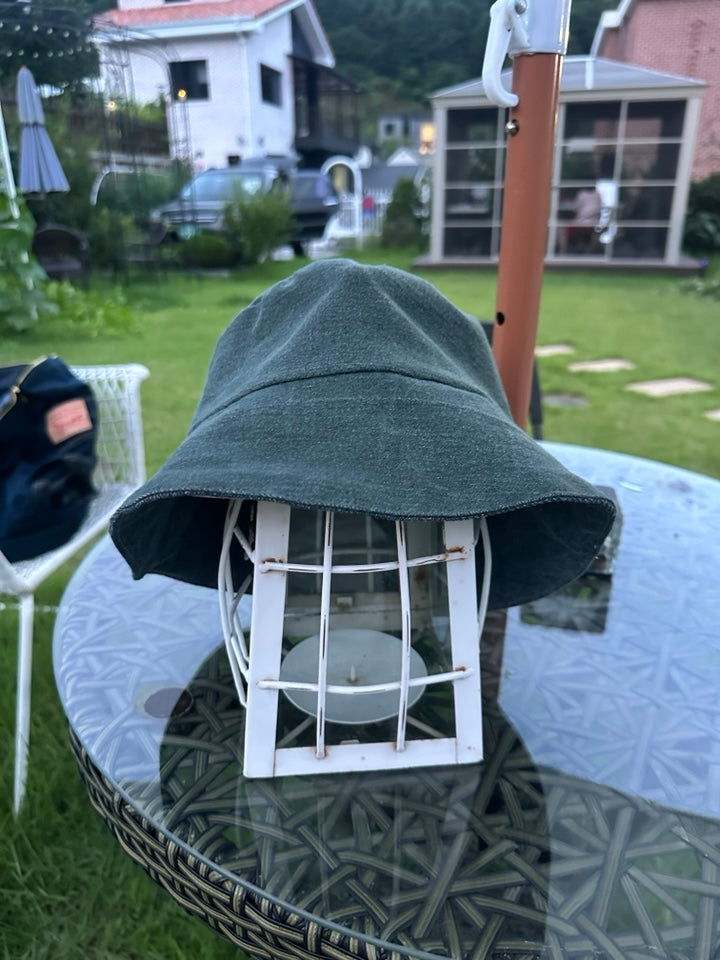 커스텀 업사이클 데님 버킷햇 Customized Upcycled Denim Bucket Hat