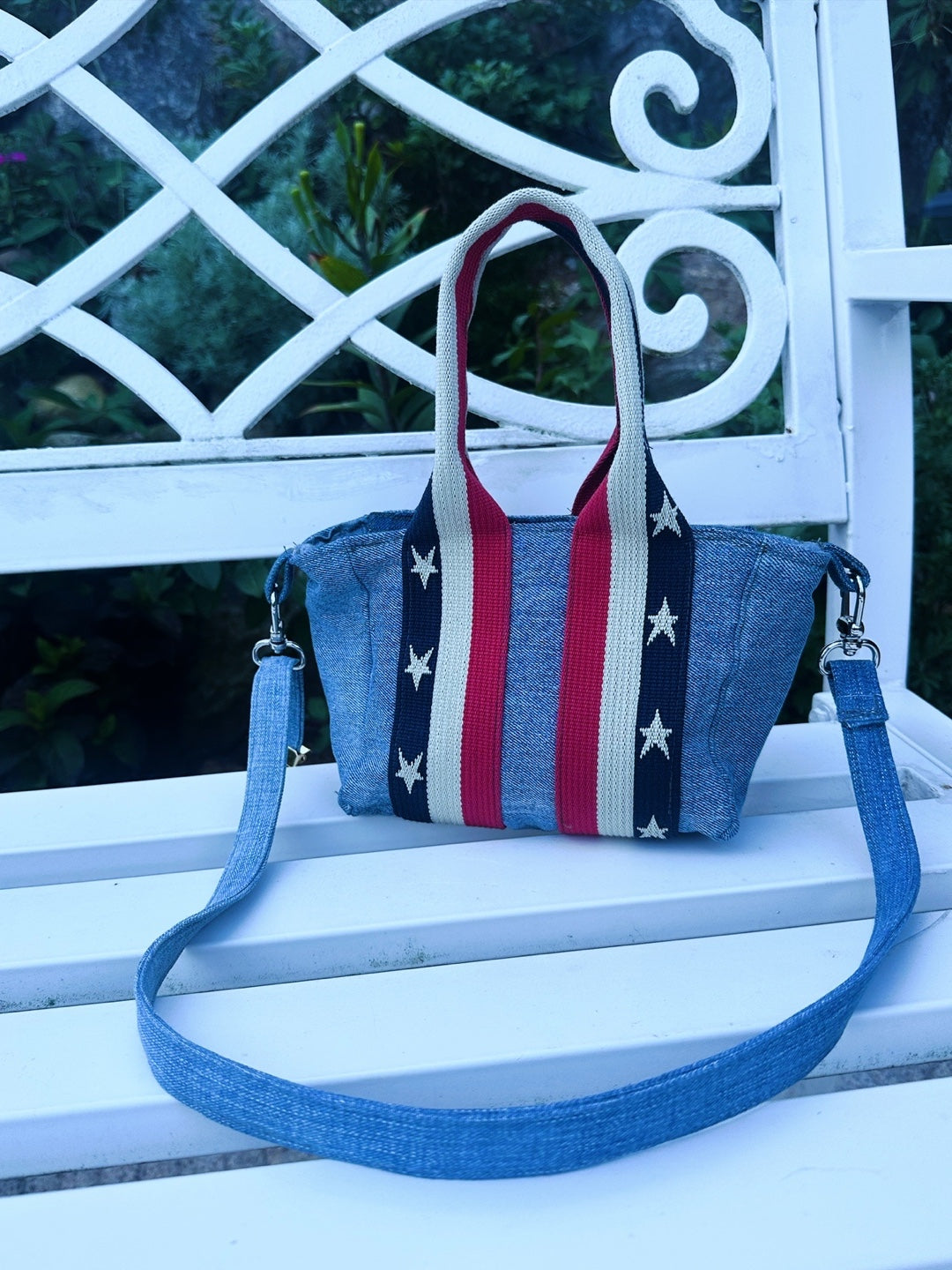 Hand-Grip Mini Denim Tote Bag 핸드그립 미니 업사이클 데님 토트백