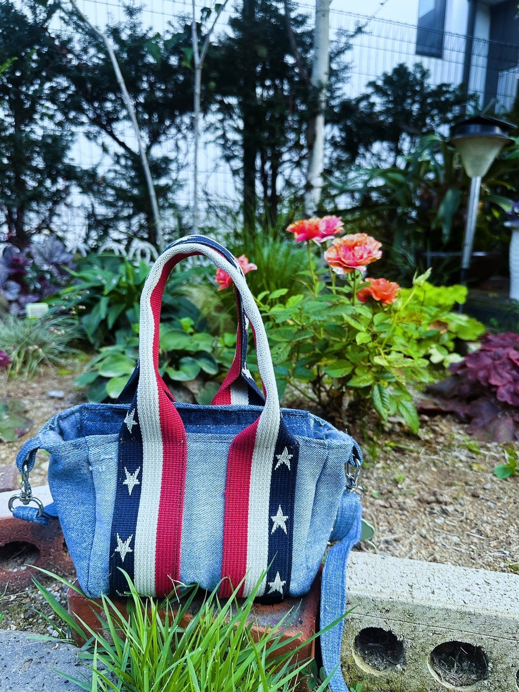 Hand-Grip Mini Denim Tote Bag 핸드그립 미니 업사이클 데님 토트백