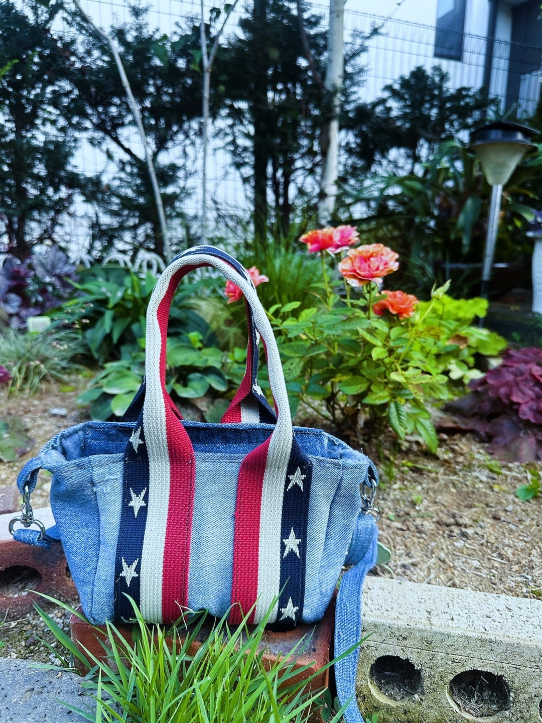 Hand-Grip Mini Denim Tote Bag 핸드그립 미니 업사이클 데님 토트백