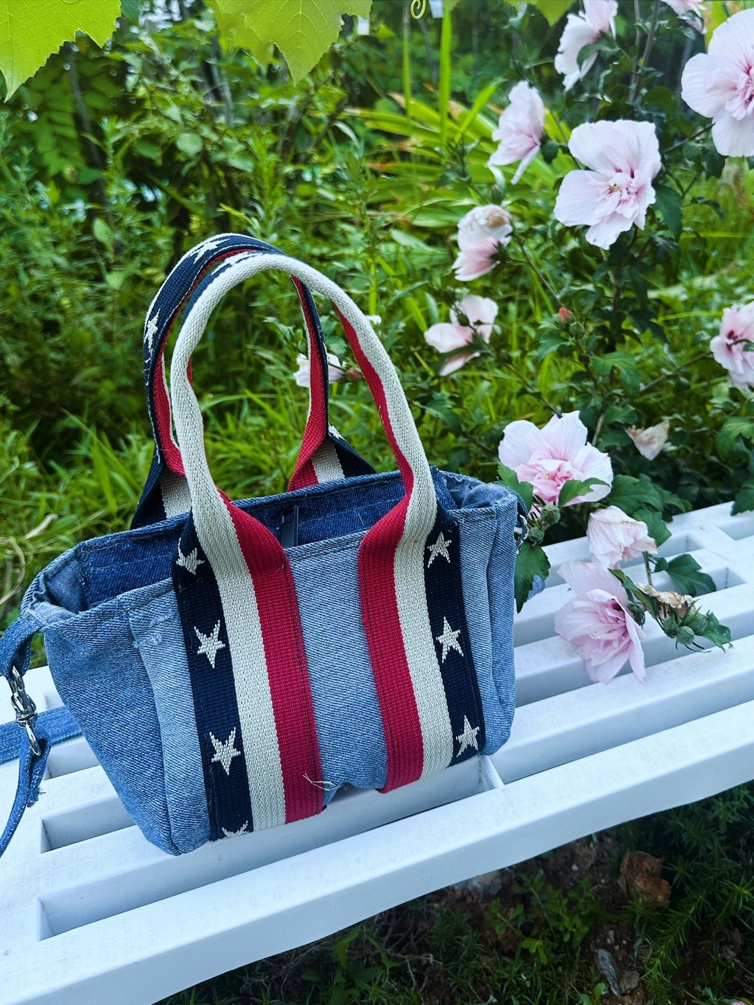 Hand-Grip Mini Denim Tote Bag 핸드그립 미니 업사이클 데님 토트백