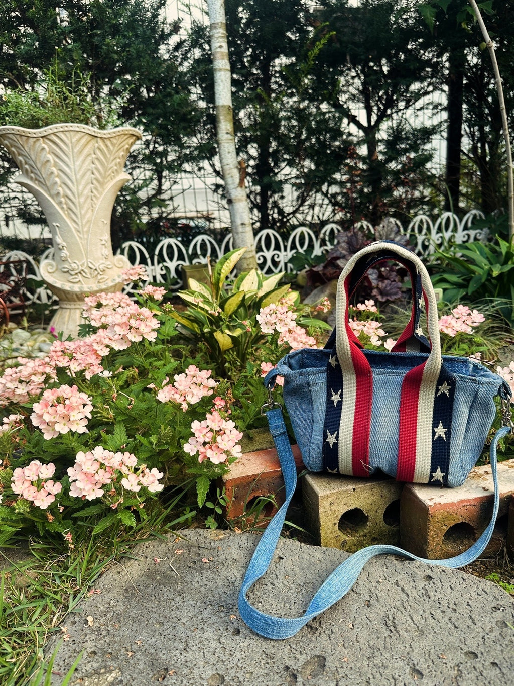 Hand-Grip Mini Denim Tote Bag 핸드그립 미니 업사이클 데님 토트백