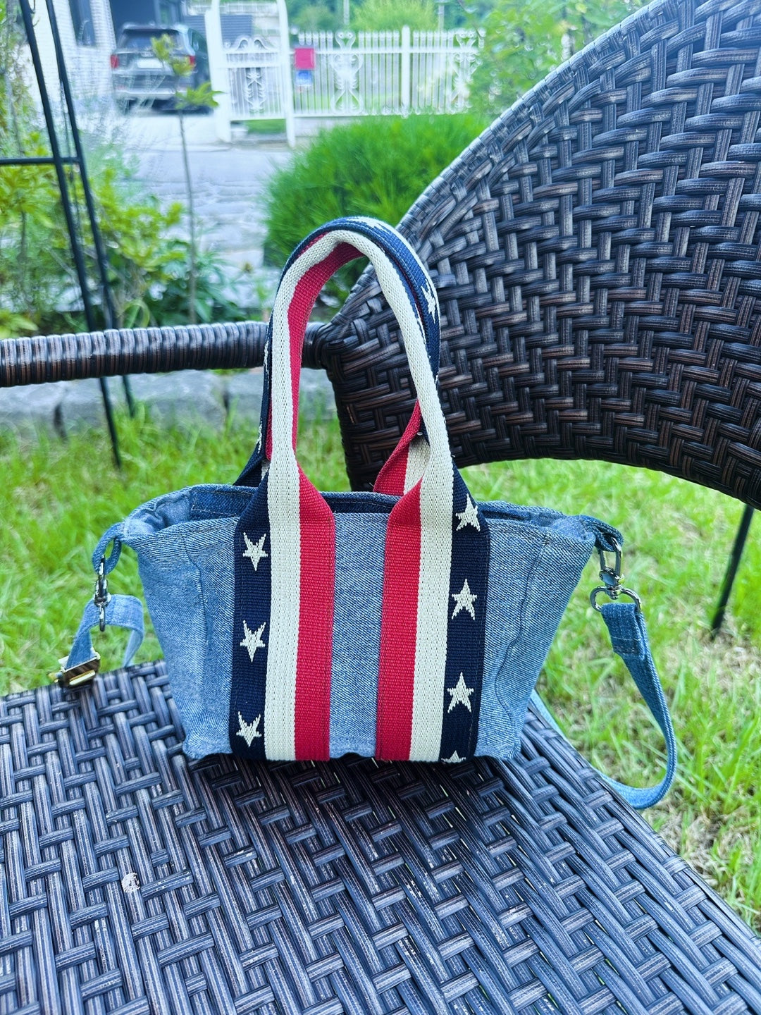 Hand-Grip Mini Denim Tote Bag 핸드그립 미니 업사이클 데님 토트백