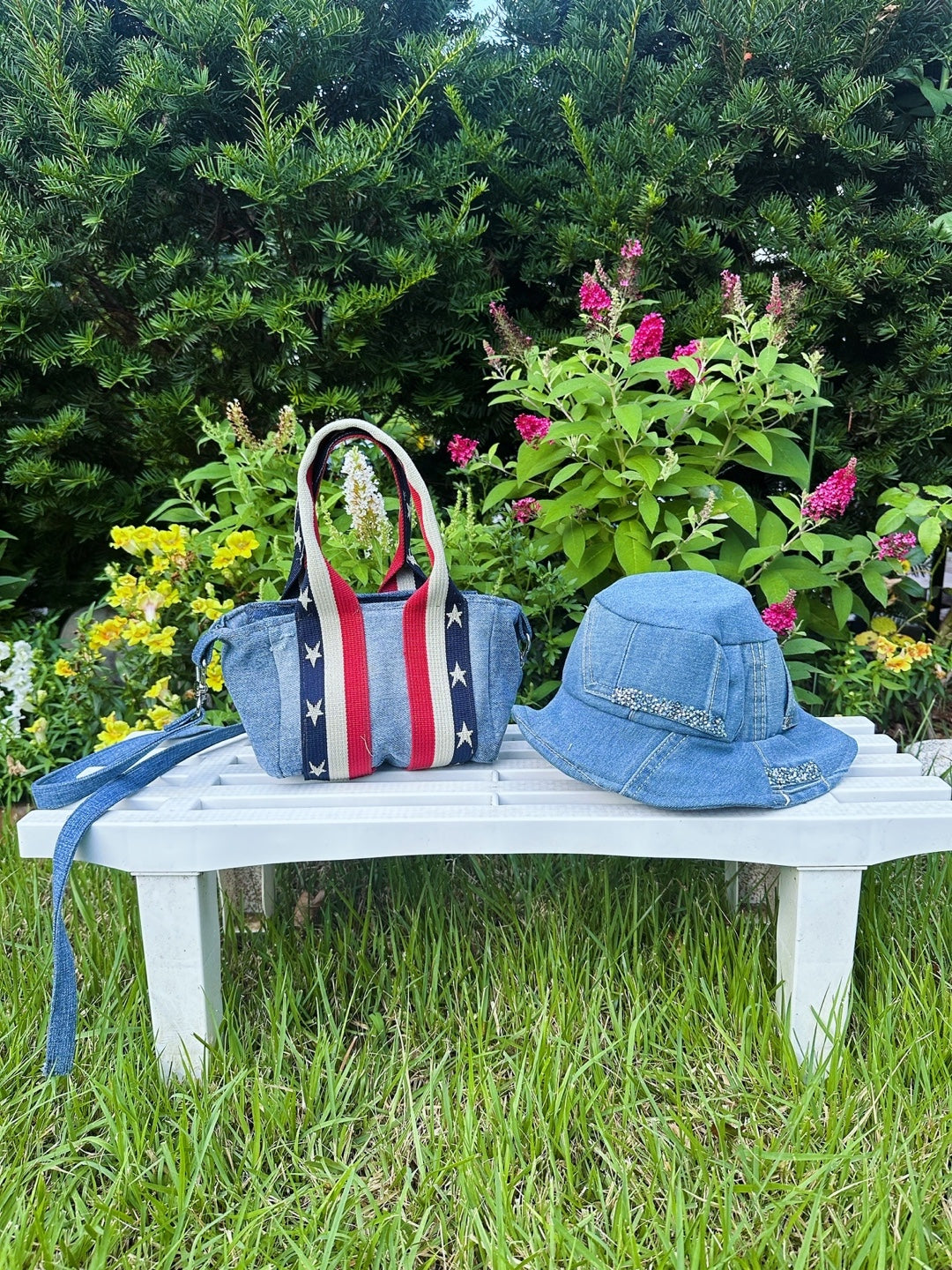 Hand-Grip Mini Denim Tote Bag 핸드그립 미니 업사이클 데님 토트백