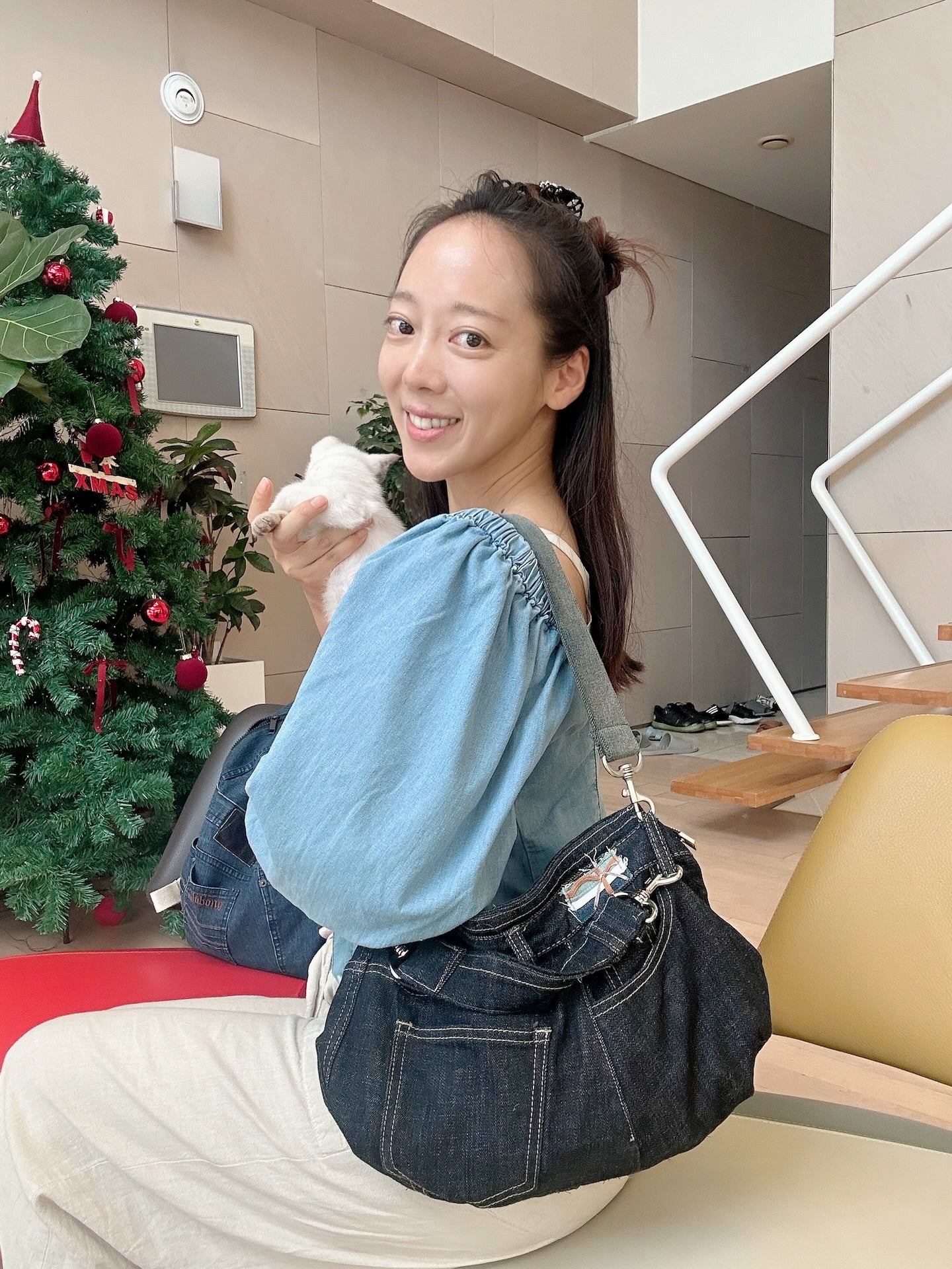 Upcycled Denim Handbag 업사이클 데님 손가방
