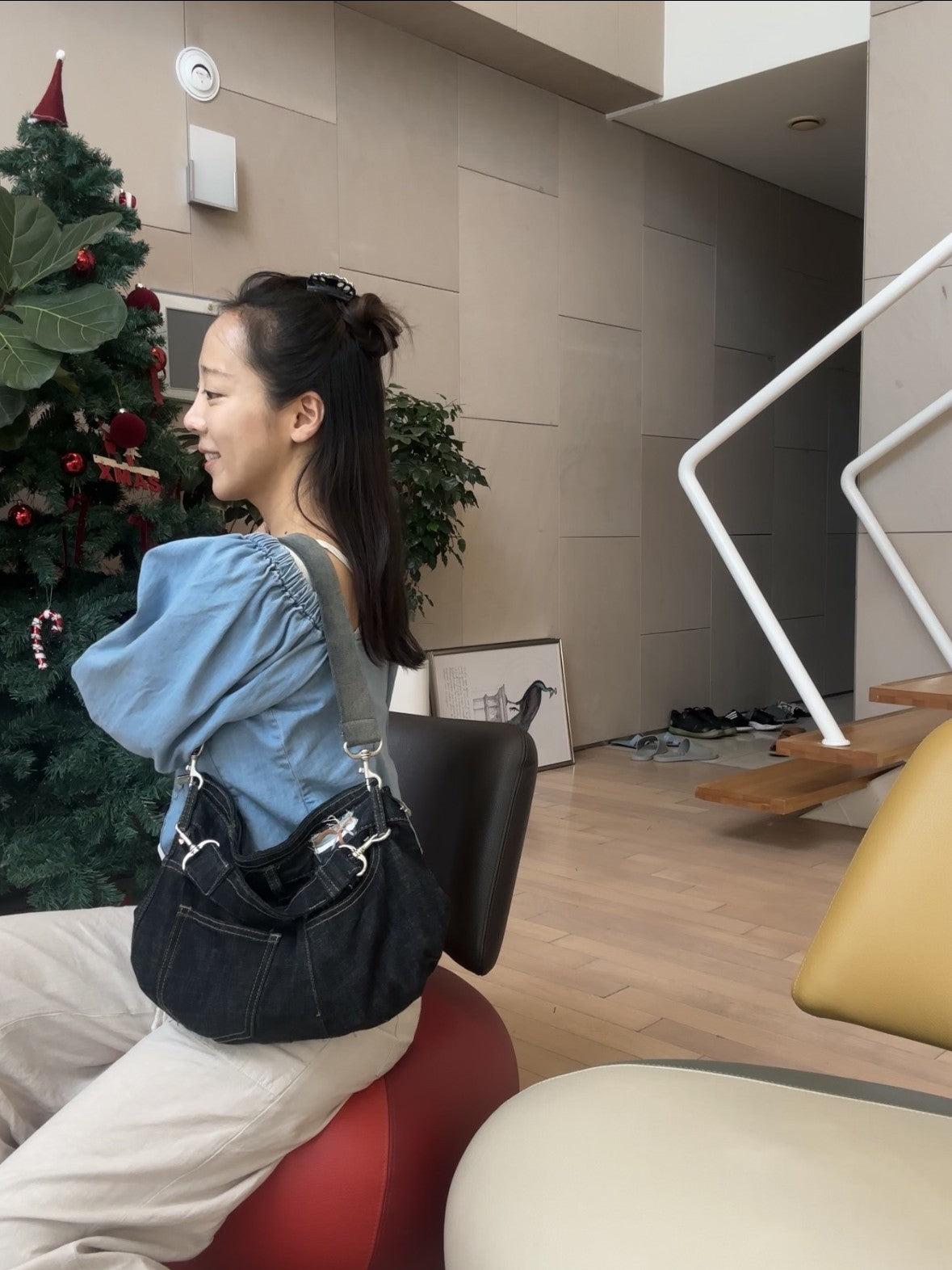 Upcycled Denim Handbag 업사이클 데님 손가방