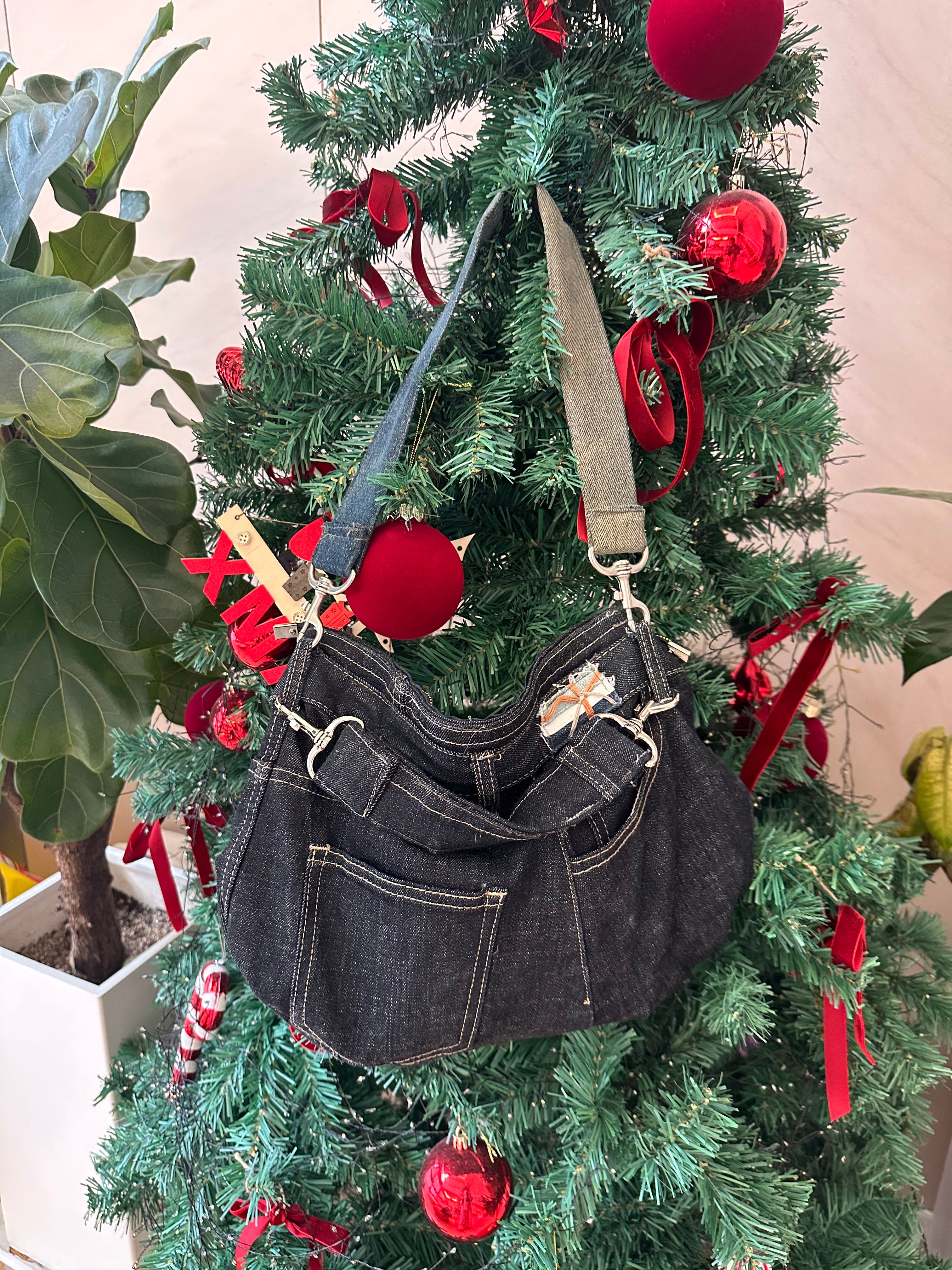 Upcycled Denim Handbag 업사이클 데님 손가방