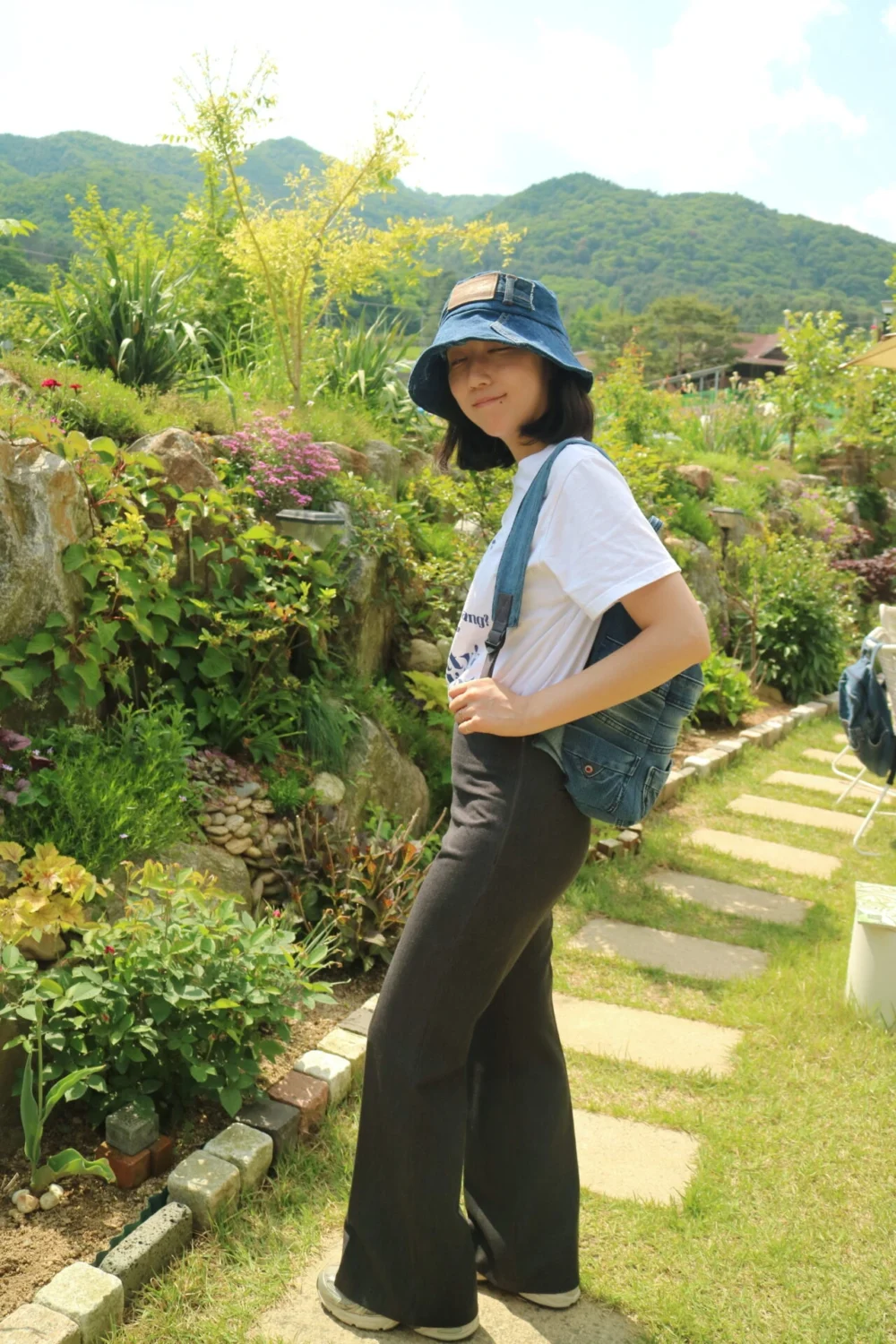 Friendy Denim Backpack - 프랜디 데님 백팩 - S - Image 15