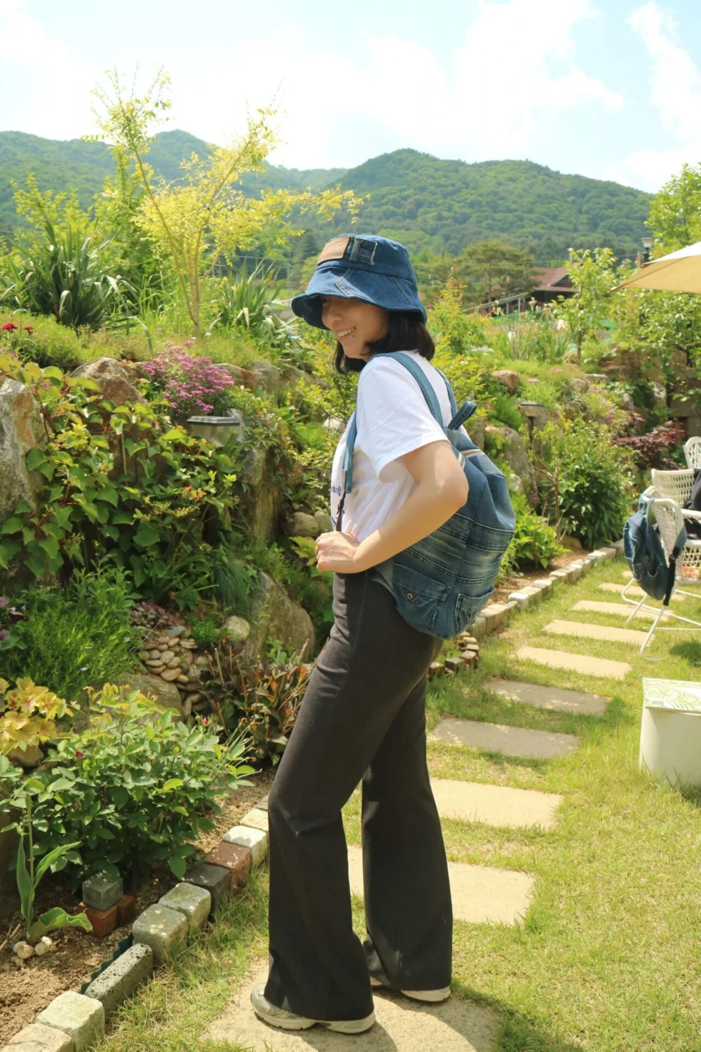 Friendy Denim Backpack - 프랜디 데님 백팩 - S - Image 13